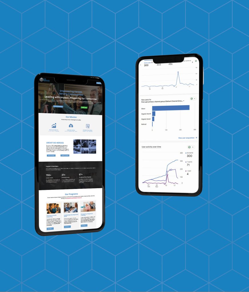 Go Heroes - Mobile Mockup