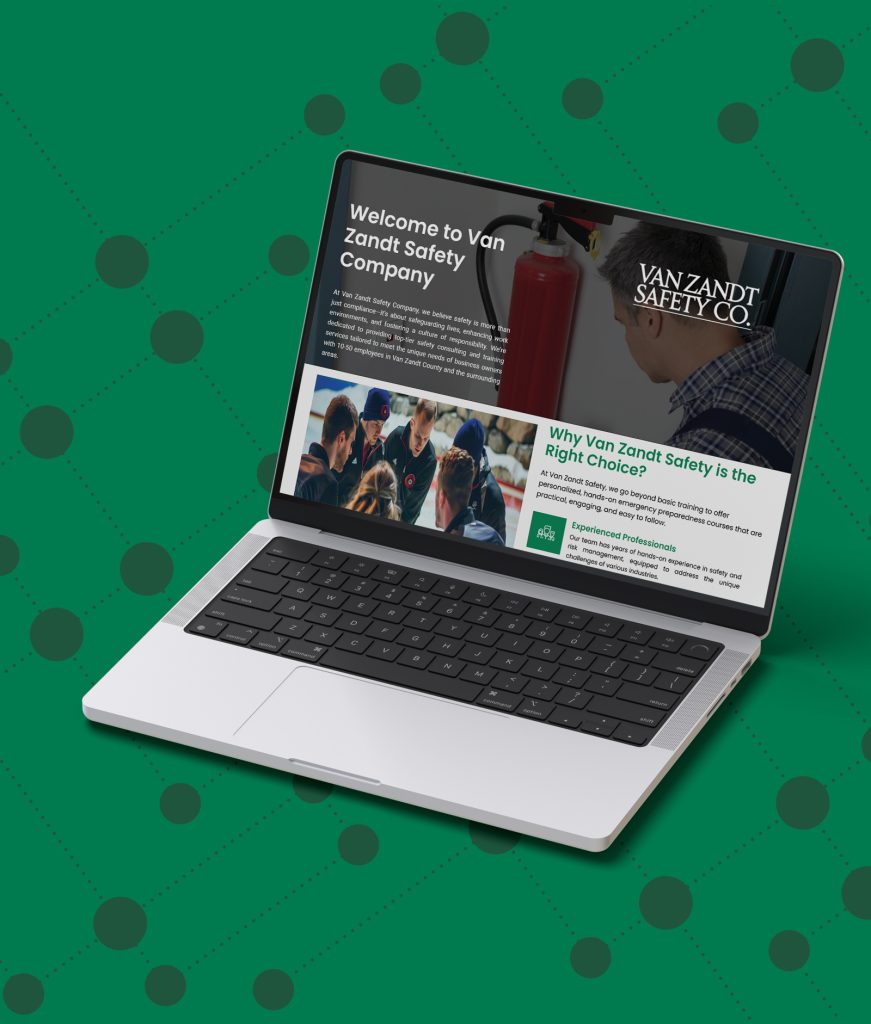 VanZandt Safety - Laptop Mockup